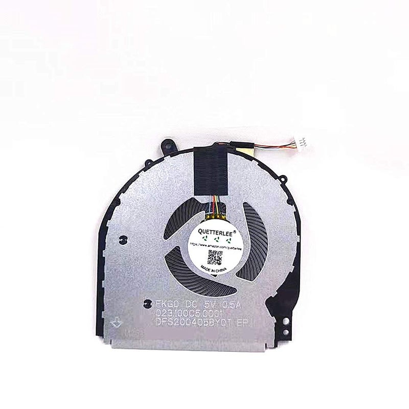 QUETTERLEE New CPU Cooling Fan for HP X360 14-DH 14M-DH 15-DQ 14M-DH0003DX 14-DH1036TX 14-CD 14M-CD 14M-cd0001dx 14M-cd0003dx 0005dx 0006dx 14-cd005ns TPN-W131 W139 W140 Series L51100-001 L51102-001 L18222-001 - Image 2